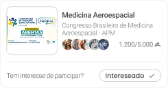 Card de evento com opção de marcar interesse Event interest card