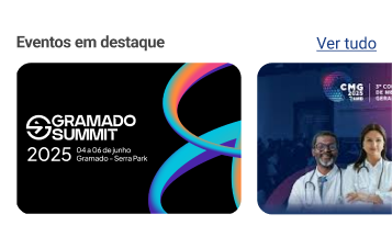Eventos em destaque na plataforma Featured event